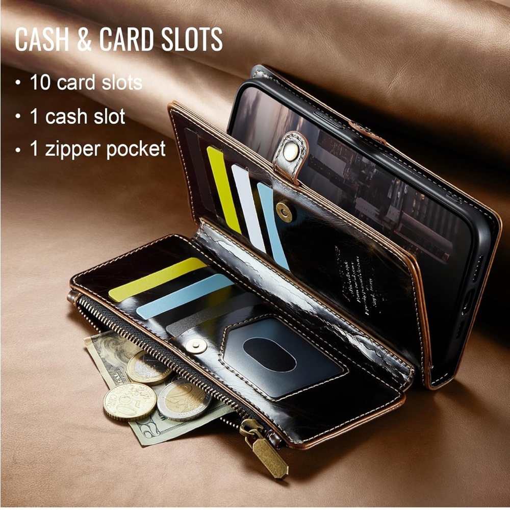 Defencase Compatible with iPhone 16 Plus Case Wallet - Picture 3 of 7